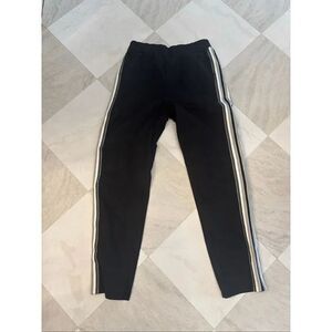 Monrow Sample Sale Skinny Jogger Pants Size Small Black Side Stripe NWOT